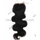 Brazilian virgin body wave natural color human hair lace closure-LC02