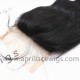 Brazilian virgin body wave natural color human hair lace closure-LC02