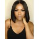 Indian remy long bob wig with middle parting for summer-BB003