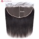 【Clearance】Brazilian virgin human hair straight 13*6 lace frontal preplucked hairline--W56328