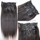 Yaki straight human hair clips in hair extensions --CE03