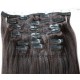 Yaki straight human hair clips in hair extensions --CE03