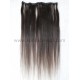 Yaki straight human hair clips in hair extensions --CE03