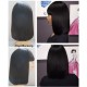 Indian remy blunt cut bob hair with bangs full lace wig-BB004