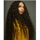 Brazilian virgin wet wave full lace wig bleached knots --LW00640