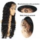 Chinese virgin Curly silk top full lace wig with baby hair-BW0042