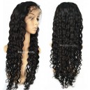 Chinese virgin Curly silk top full lace wig with baby hair-BW0042