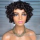 Short curly hair for summer no lace machine made human hair wig NFW111