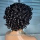 Short curly hair for summer no lace machine made human hair wig NFW111