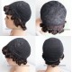 Short curly hair for summer no lace machine made human hair wig NFW111