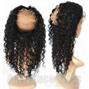 Brazilian virgin natural color wet wave 360 lace frontal ---RF06