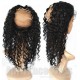 Brazilian virgin natural color wet wave 360 lace frontal ---RF06