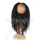 Brazilian virgin natural color wet wave 360 lace frontal ---RF06