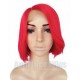 Brazilian virgin 180% density red color bob hair full lace wig with silk top --ALW004