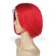 Brazilian virgin 180% density red color bob hair full lace wig with silk top --ALW004