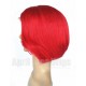 Brazilian virgin 180% density red color bob hair full lace wig with silk top --ALW004