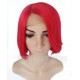 Brazilian virgin 180% density red color bob hair full lace wig with silk top --ALW004