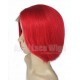 Brazilian virgin 180% density red color bob hair full lace wig with silk top --ALW004