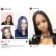 Brazilian virgin silky straight blunt cut bob lace front wig --BB009