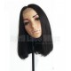Brazilian virgin silky straight blunt cut bob lace front wig --BB009