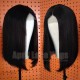 Brazilian virgin silky straight blunt cut bob lace front wig --BB009