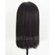 Brazilian virgin silky straight blunt cut bob lace front wig --BB009
