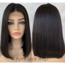 Brazilian straight blunt cut bob 2x4 lace front closure wig --BB009
