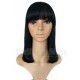 Remy hair blunt cut bob no lace machine made wig with a bang --BB010