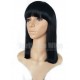 Remy hair blunt cut bob no lace machine made wig with a bang --BB010