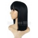 Remy hair blunt cut bob no lace machine made wig with a bang --BB010