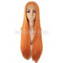 Virgin orange color hair lace front wig --LW0026
