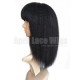 Italian yaki human hair machine made wig no lace with bangs --BB0008