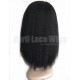 Italian yaki human hair machine made wig no lace with bangs --BB0008