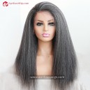 Brazilian virgin human hair loose ocean wave 150% density full lace wig with preplucked hairline ALW005