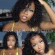 Mongolian virgin deep curly bob 360 wig-BB011