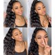 Brazilian virgin natural wave glueless 360 glueless wig preplucked hairline --BW0880