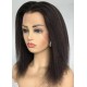 Indian remy Italian yaki GREY HAIR MIXED full lace wig with silk top-c15228