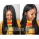 Brazilian virgin 150% density glueless 6 inches lace front wig preplucked hairline  LF0601