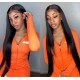 Brazilian virgin 150% density glueless 13x6 lace front wig preplucked hairline LF0601