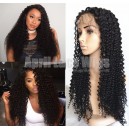 Malaysian virgin hair Spanish curly full lace wig bleached knots-lw6012