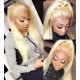  Color 613 blonde Brazilian virgin human hair full lace wig baby hair around LW0613