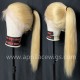  Color 613 blonde Brazilian virgin human hair full lace wig baby hair around LW0613