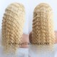  Color 613 blonde Brazilian virgin human hair full lace wig baby hair around LW0613