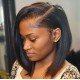 Silky straight glueless 360 bob wig with preplucked hairline --BB012