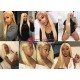 2 bundles color 613 blonde virgin human hair wefts BVW62