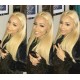 2 bundles color 613 blonde virgin human hair wefts BVW62