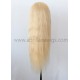 Best virgin human hair color 613 with dark roots 360 lace wig preplucked hairline  --BW0163