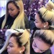 Best virgin human hair color 613 with dark roots 360 lace wig preplucked hairline  --BW0163