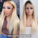 Best virgin human hair 1b/613 lace front wig preplucked hairline LF1613