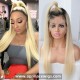 Best virgin human hair 1b/613 lace front wig preplucked hairline LF1613